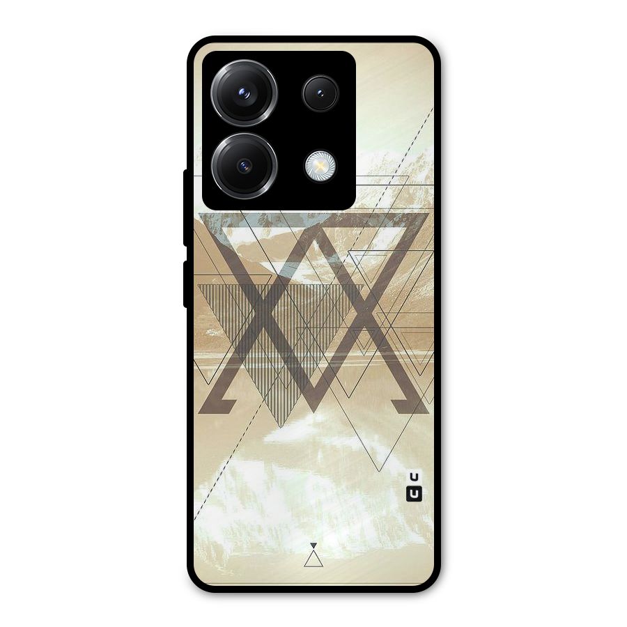 Beige View Metal Back Case for Poco X6