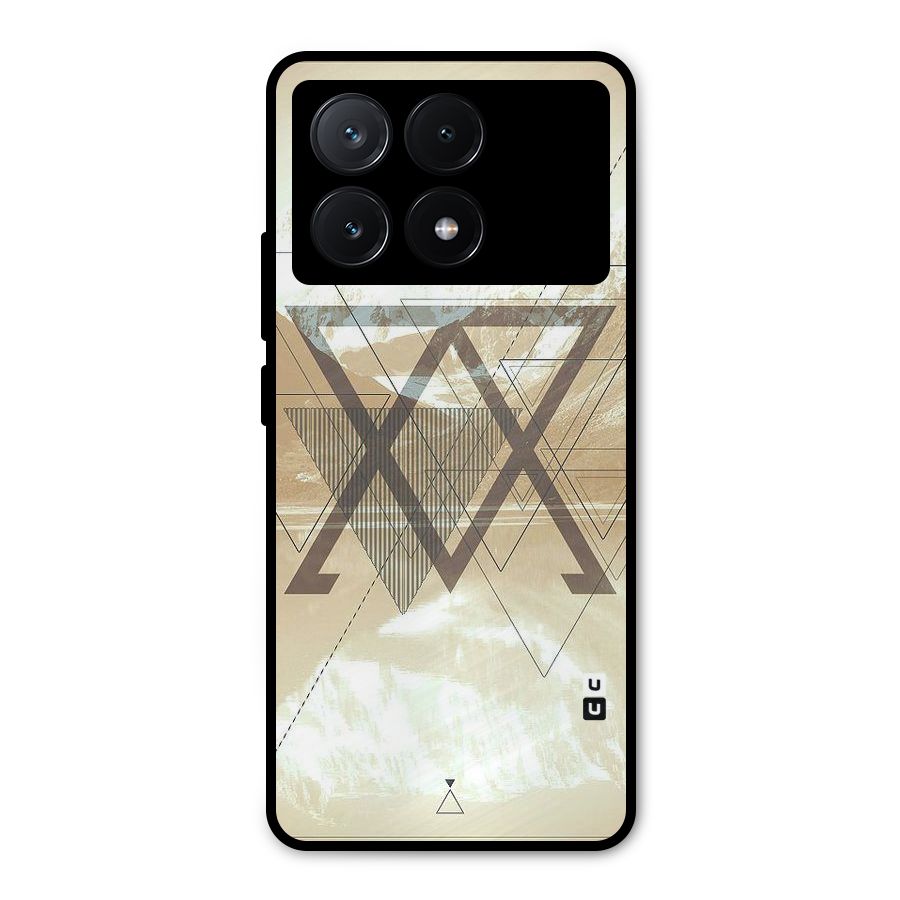Beige View Metal Back Case for Poco X6 Pro