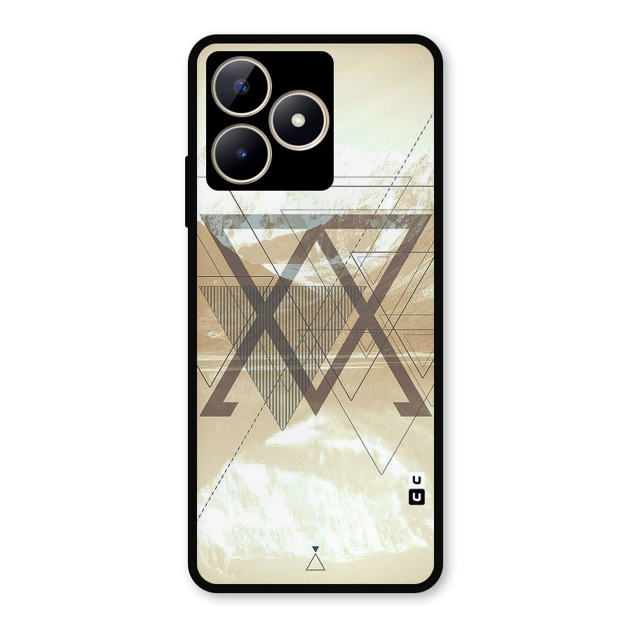 Beige View Metal Back Case for Realme Narzo N53
