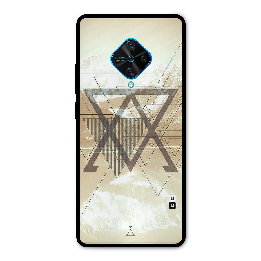 Beige View Metal Back Case for Vivo S1 Pro