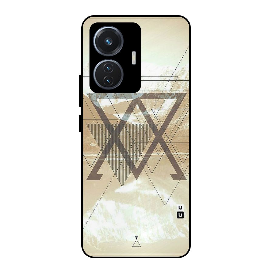 Beige View Metal Back Case for Vivo T1 44W