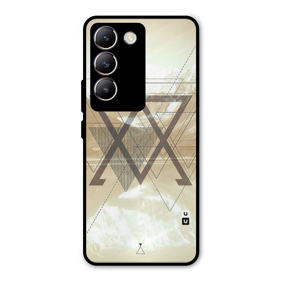 Beige View Metal Back Case for Vivo T3 5G
