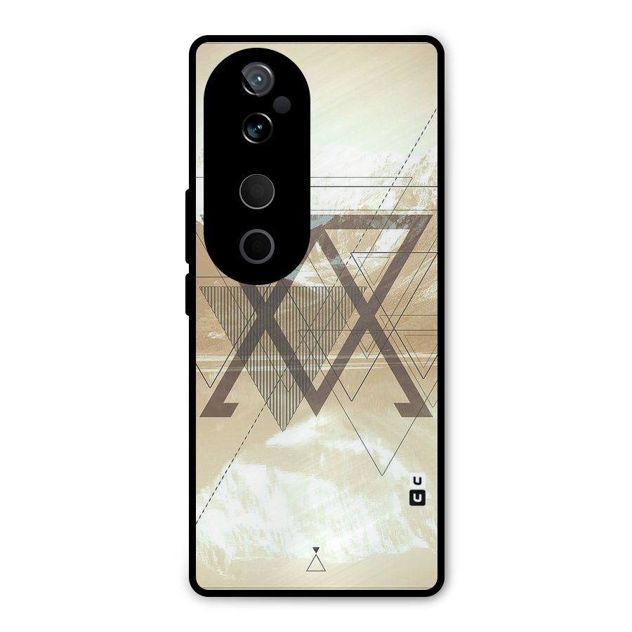 Beige View Metal Back Case for Vivo T3 Ultra