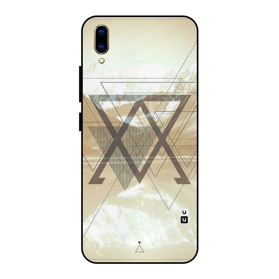 Beige View Metal Back Case for Vivo V11 Pro