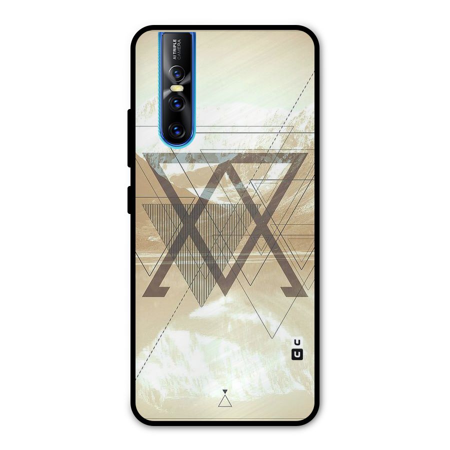 Beige View Metal Back Case for Vivo V15 Pro