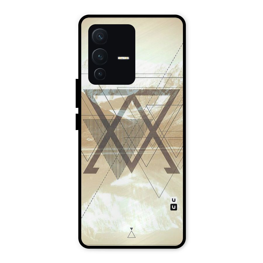 Beige View Metal Back Case for Vivo V23 5G