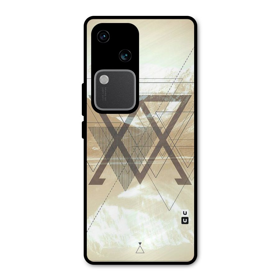 Beige View Metal Back Case for Vivo V30