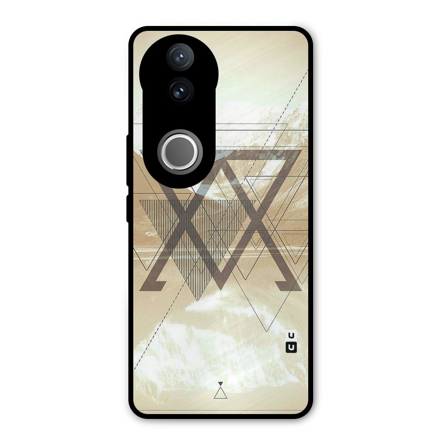 Beige View Metal Back Case for Vivo V50e