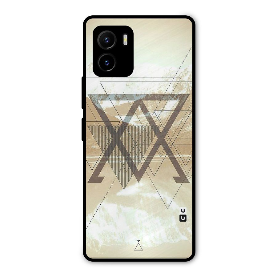Beige View Metal Back Case for Vivo Y15s
