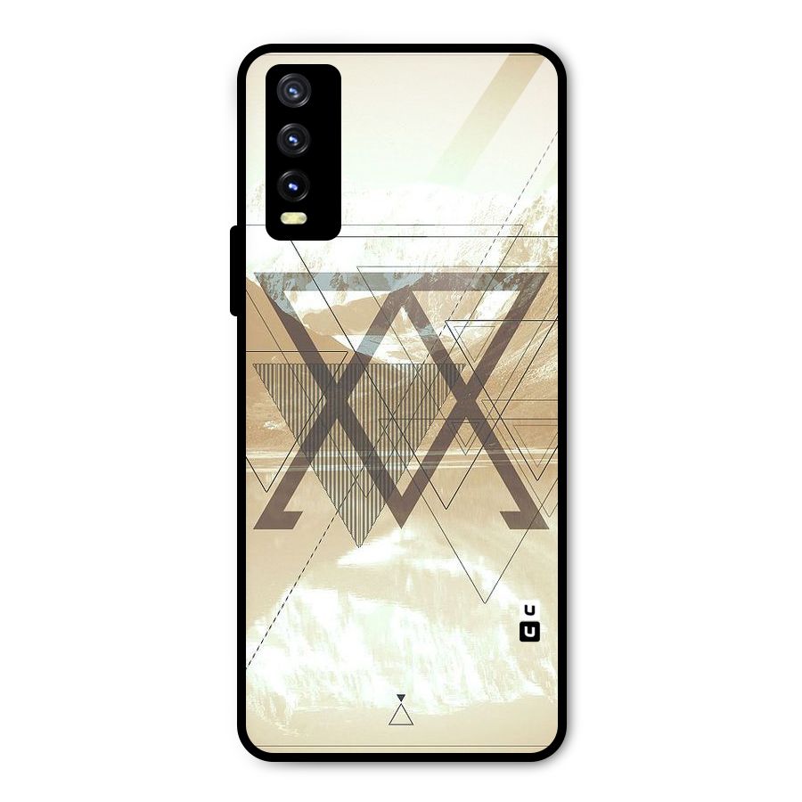 Beige View Metal Back Case for Vivo Y20 2021