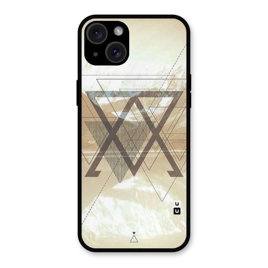 Beige View Metal Back Case for iPhone 15 Plus