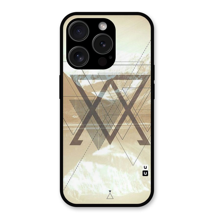 Beige View Metal Back Case for iPhone 15 Pro