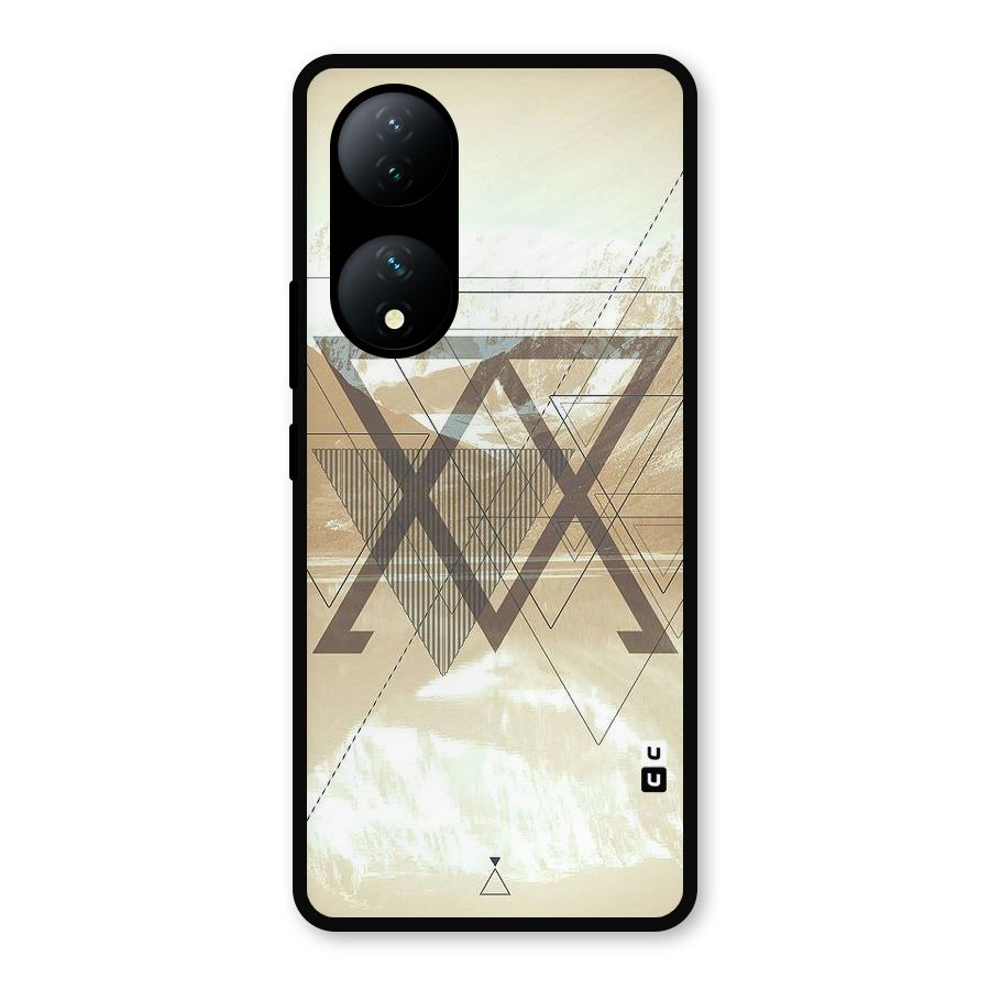 Beige View Metal Back Case for iQOO Z7