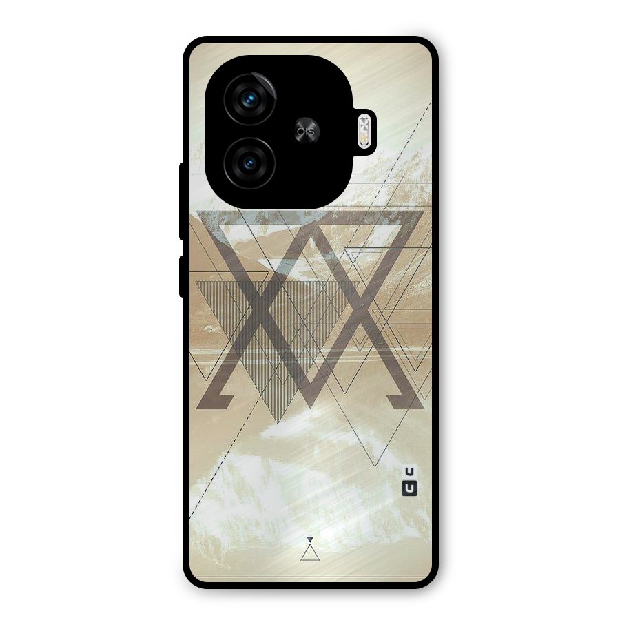 Beige View Metal Back Case for iQOO Z9 Turbo