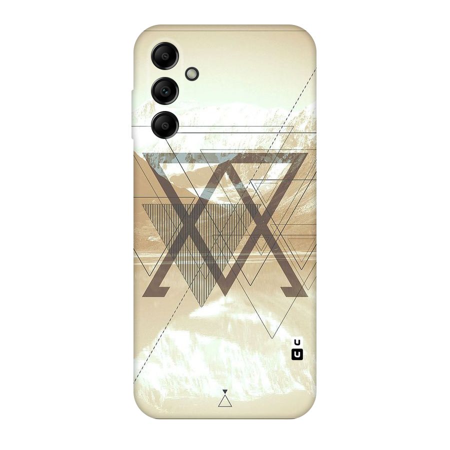 Beige View Original Polycarbonate Back Case for Galaxy A14 5G