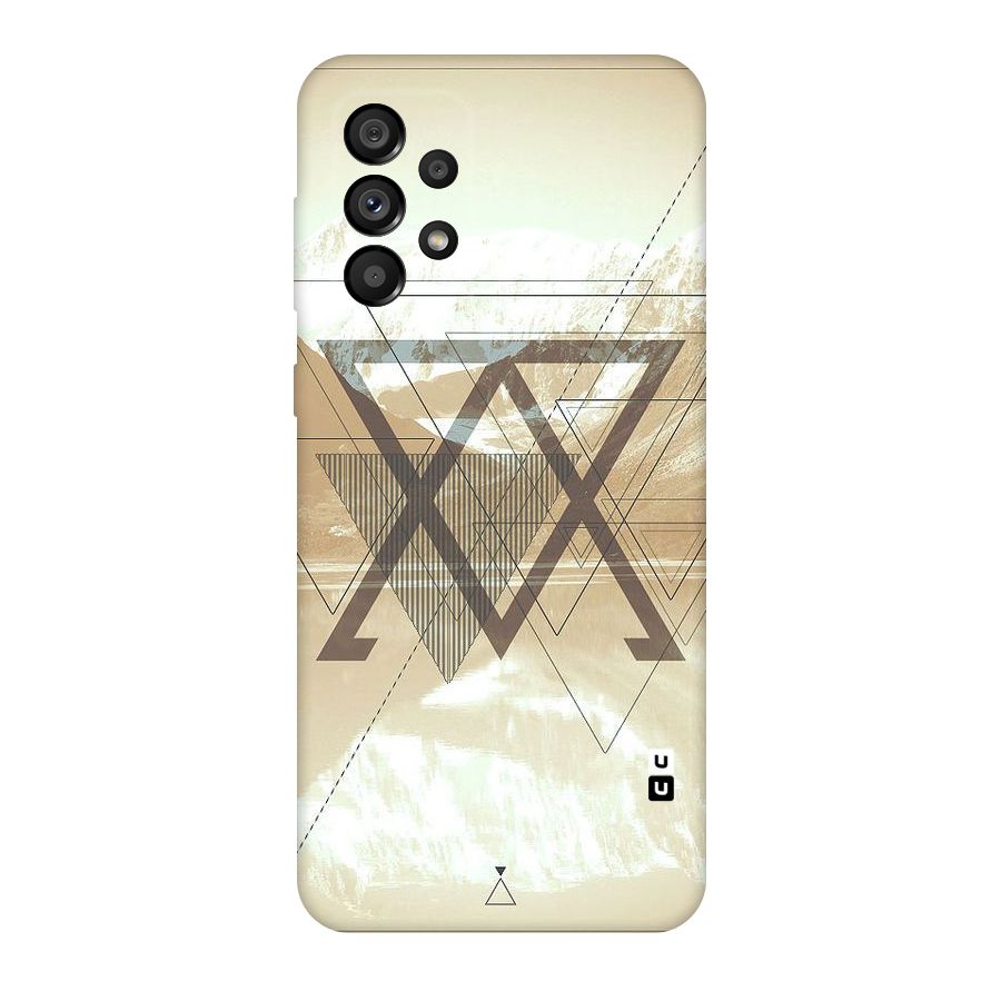 Beige View Original Polycarbonate Back Case for Galaxy A73 5G