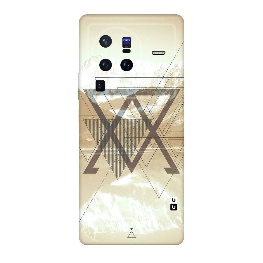Beige View Original Polycarbonate Back Case for Vivo X80