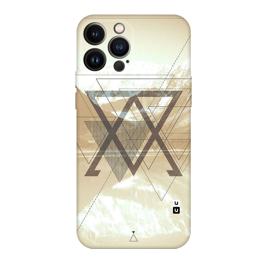 Beige View Original Polycarbonate Back Case for iPhone 13 Pro Max