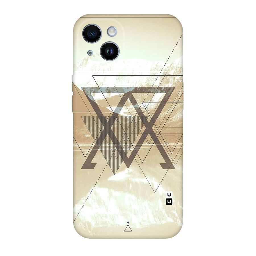 Beige View Original Polycarbonate Back Case for iPhone 14