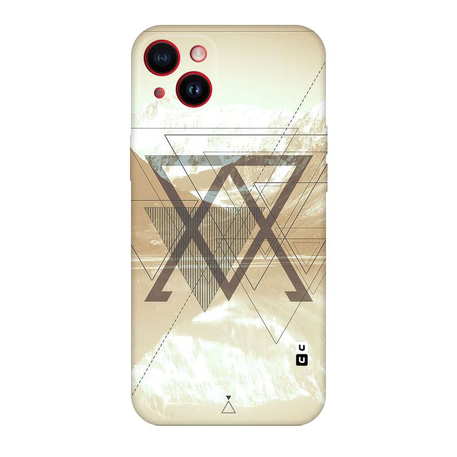 Beige View Original Polycarbonate Back Case for iPhone 14 Plus