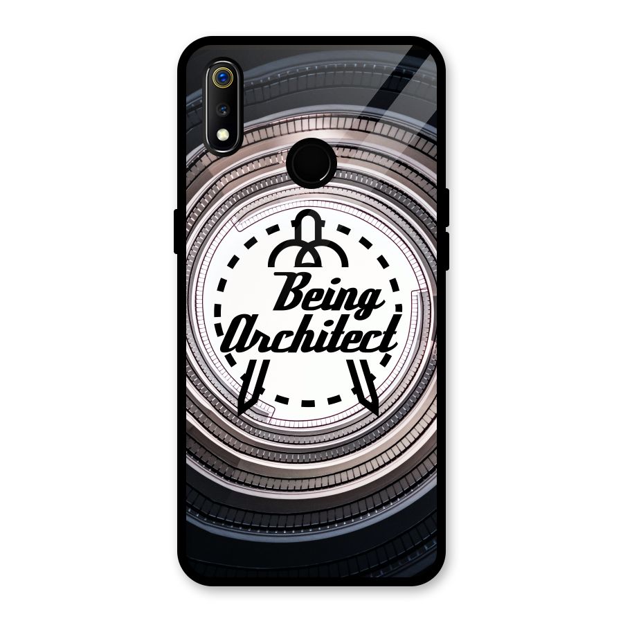 Being Architect Glass Back Case for Realme 3i