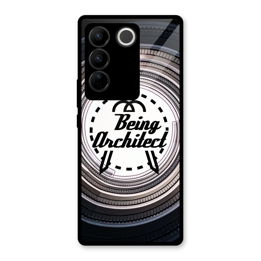 Being Architect Glass Back Case for Vivo V27 Pro