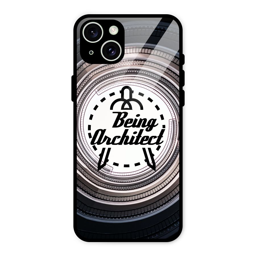 Being Architect Glass Back Case for iPhone 15 Plus