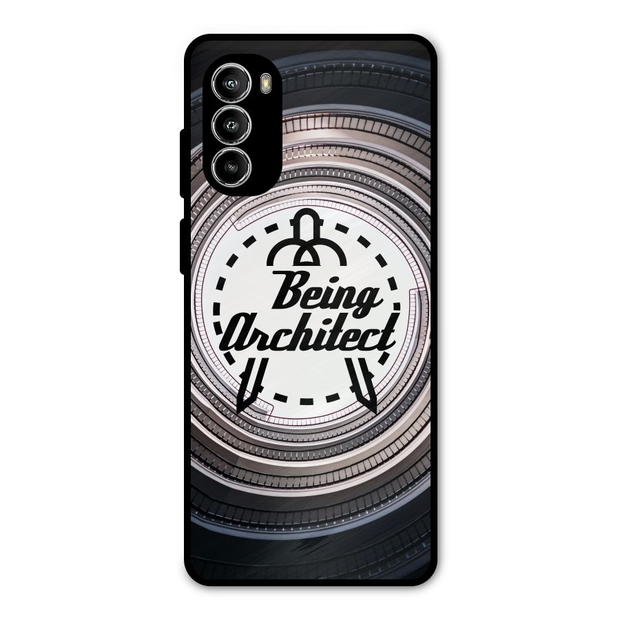 Being Architect Metal Back Case for Moto G52