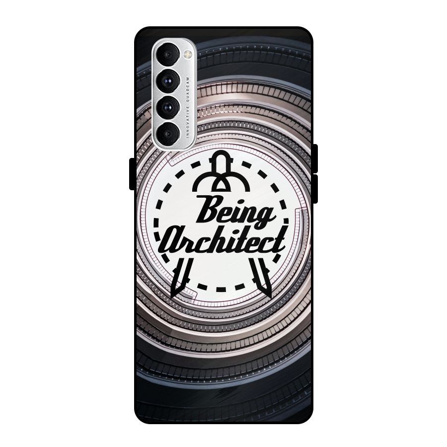 Being Architect Metal Back Case for Oppo Reno4 Pro