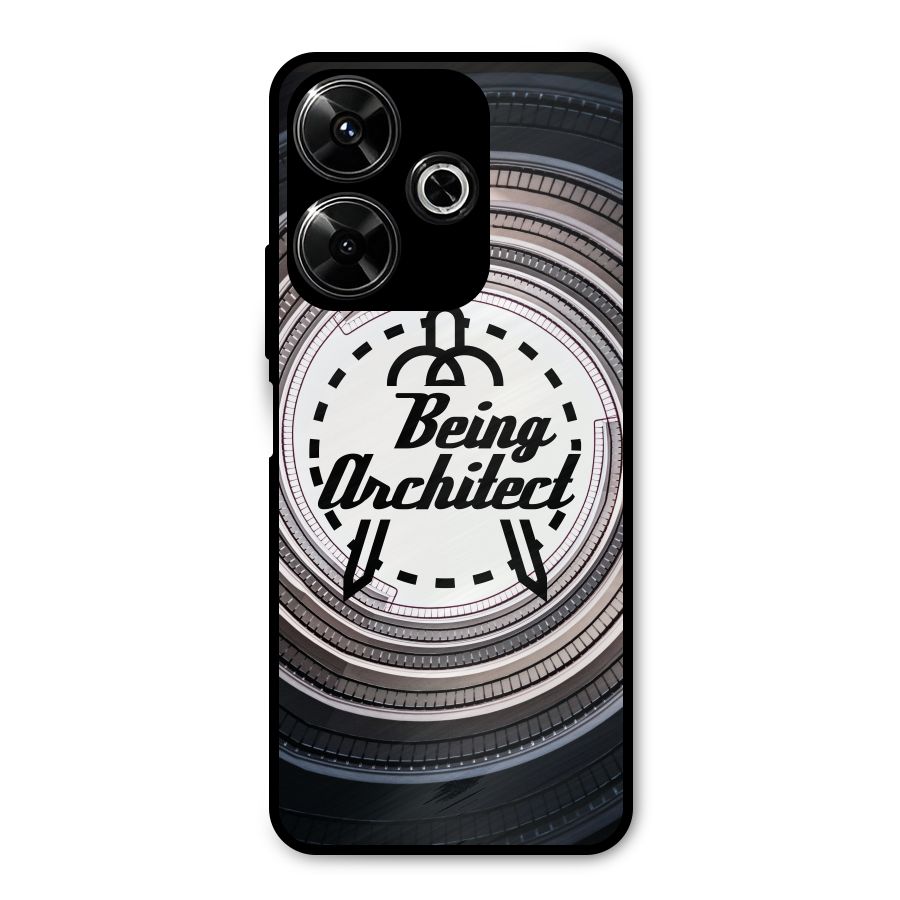 Being Architect Metal Back Case for Poco M6 Plus