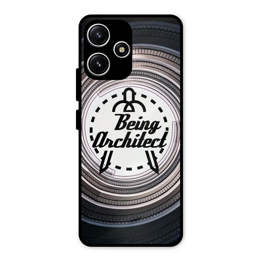 Being Architect Metal Back Case for Poco M6 Pro