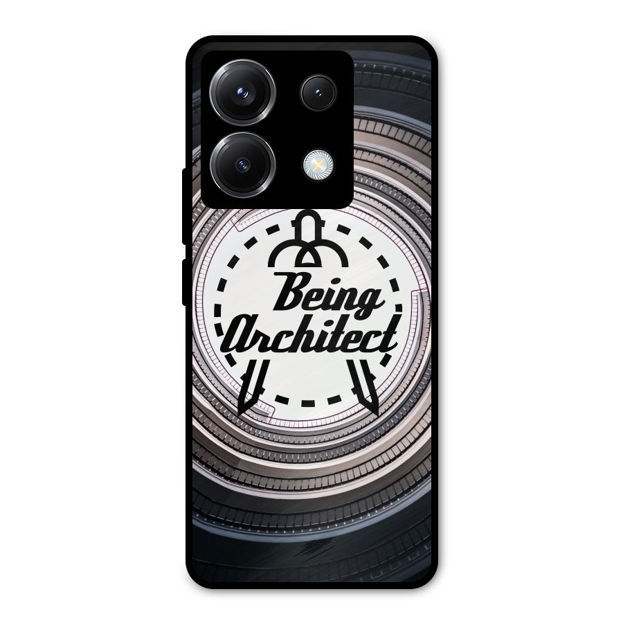 Being Architect Metal Back Case for Poco X6