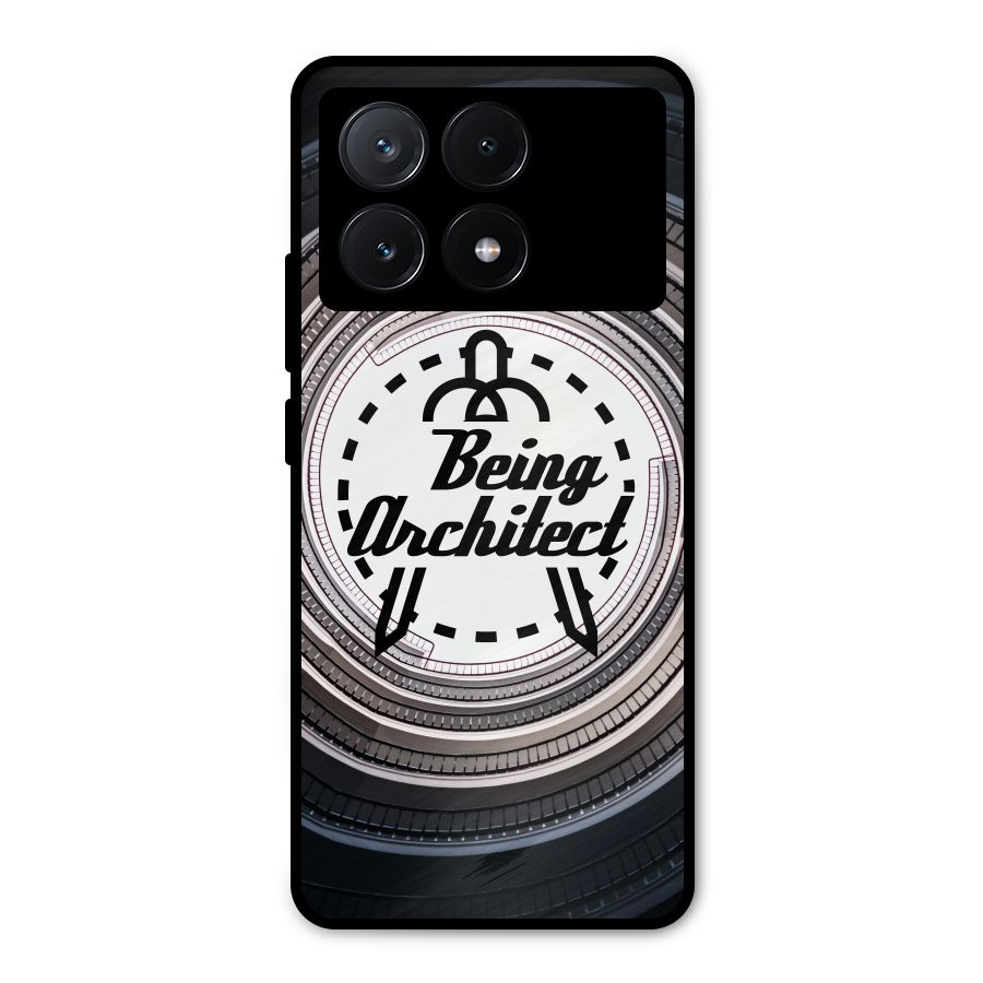 Being Architect Metal Back Case for Poco X6 Pro
