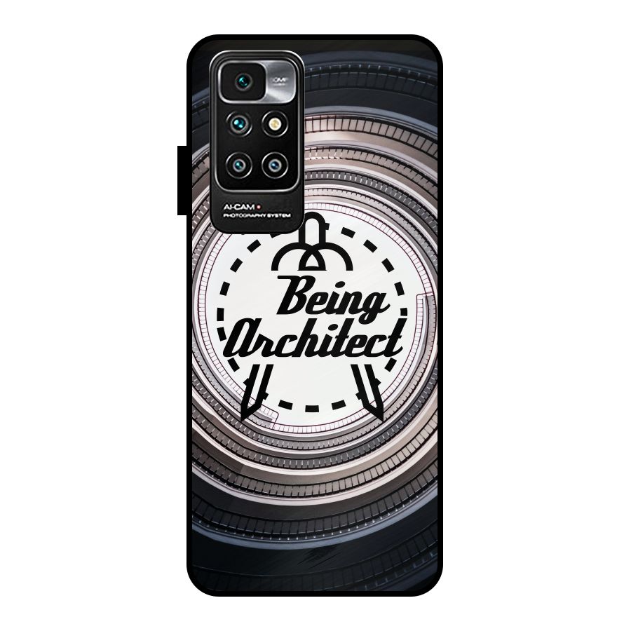 Being Architect Metal Back Case for Redmi 10 Prime