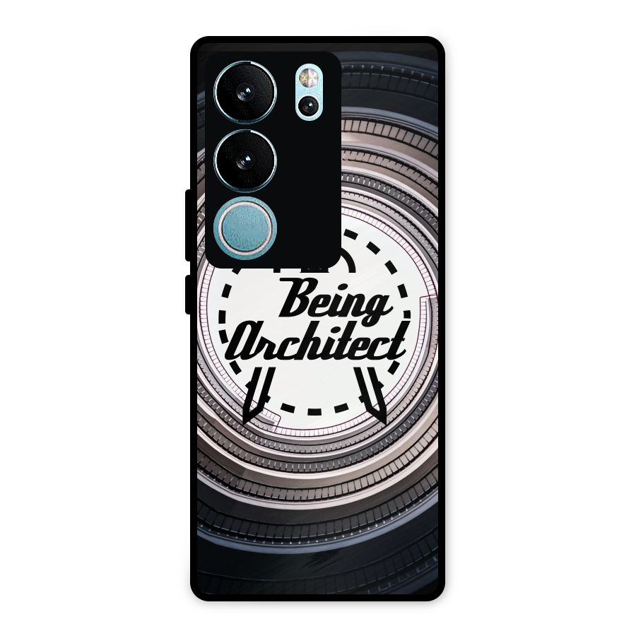 Being Architect Metal Back Case for Vivo V29 Pro