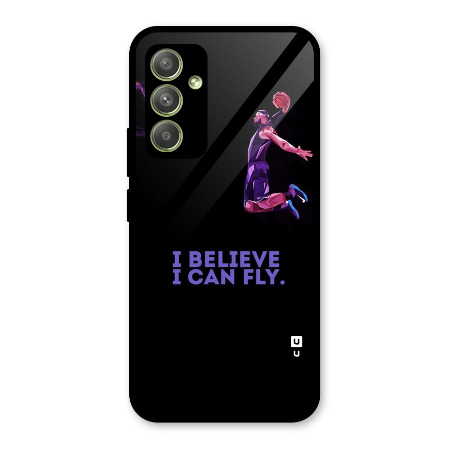 Believe And Fly Glass Back Case for Galaxy A54
