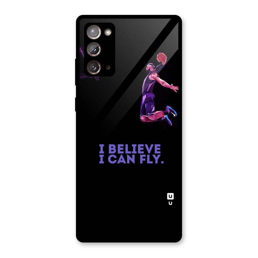 Believe And Fly Glass Back Case for Galaxy Note 20
