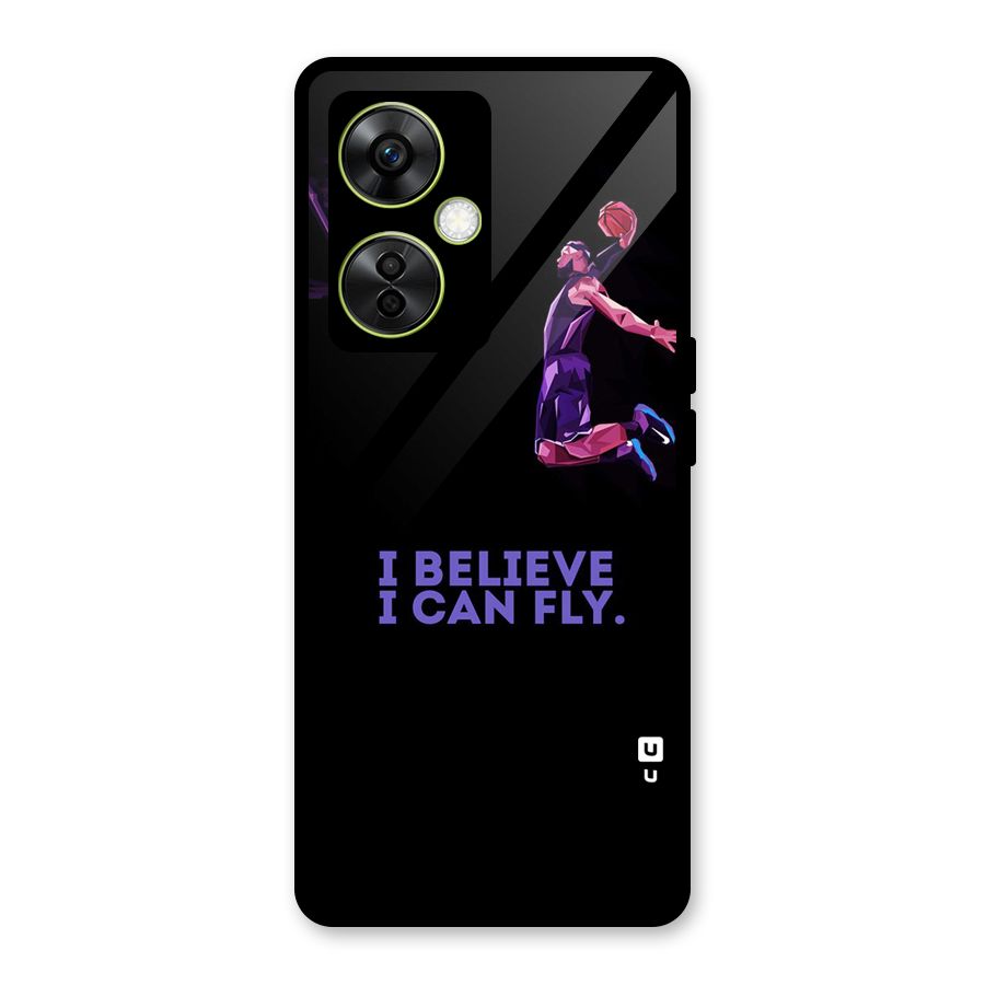 Believe And Fly Glass Back Case for OnePlus Nord CE 3 Lite