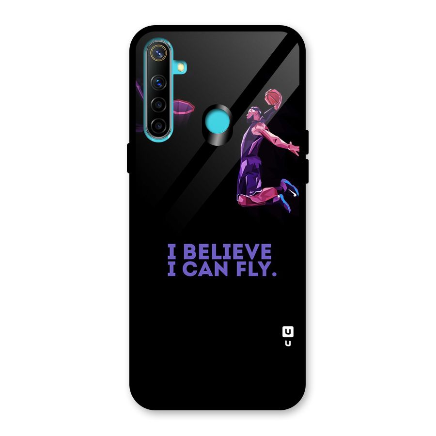 Believe And Fly Glass Back Case for Realme Narzo 10