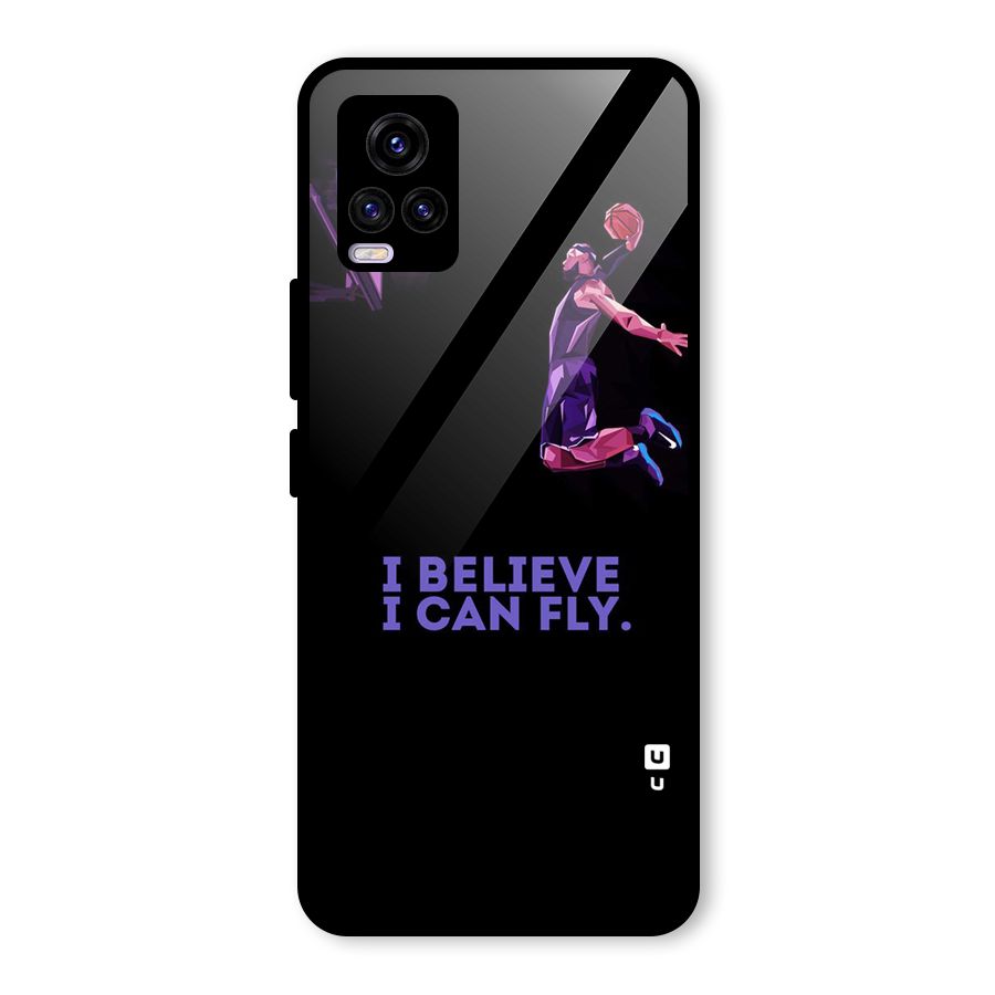 Believe And Fly Glass Back Case for Vivo V20 2021
