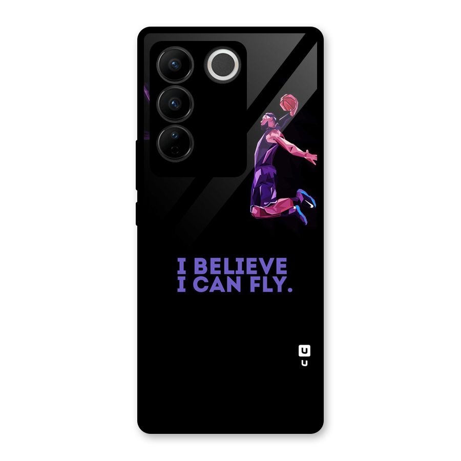 Believe And Fly Glass Back Case for Vivo V27
