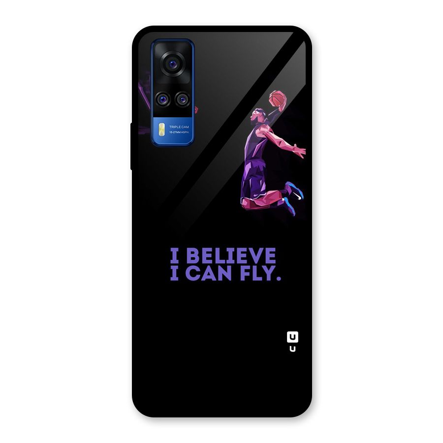 Believe And Fly Glass Back Case for Vivo Y31