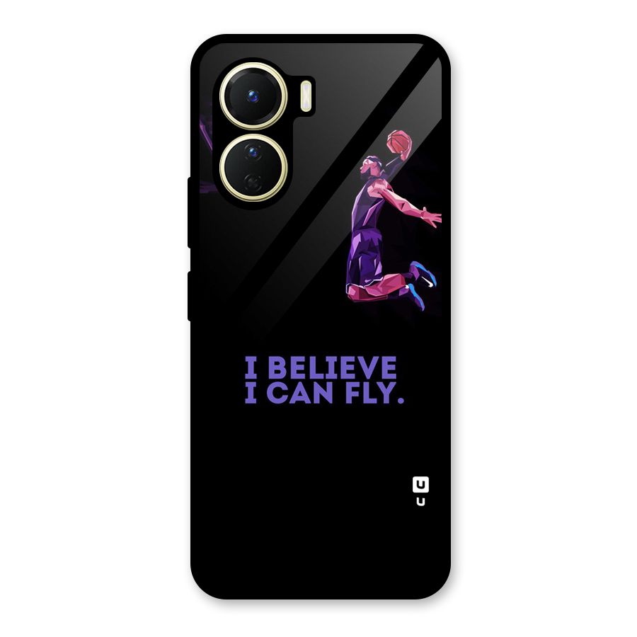 Believe And Fly Glass Back Case for Vivo Y56