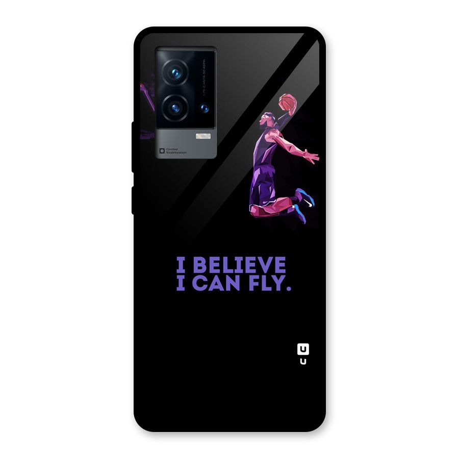 Believe And Fly Glass Back Case for iQOO 9 5G