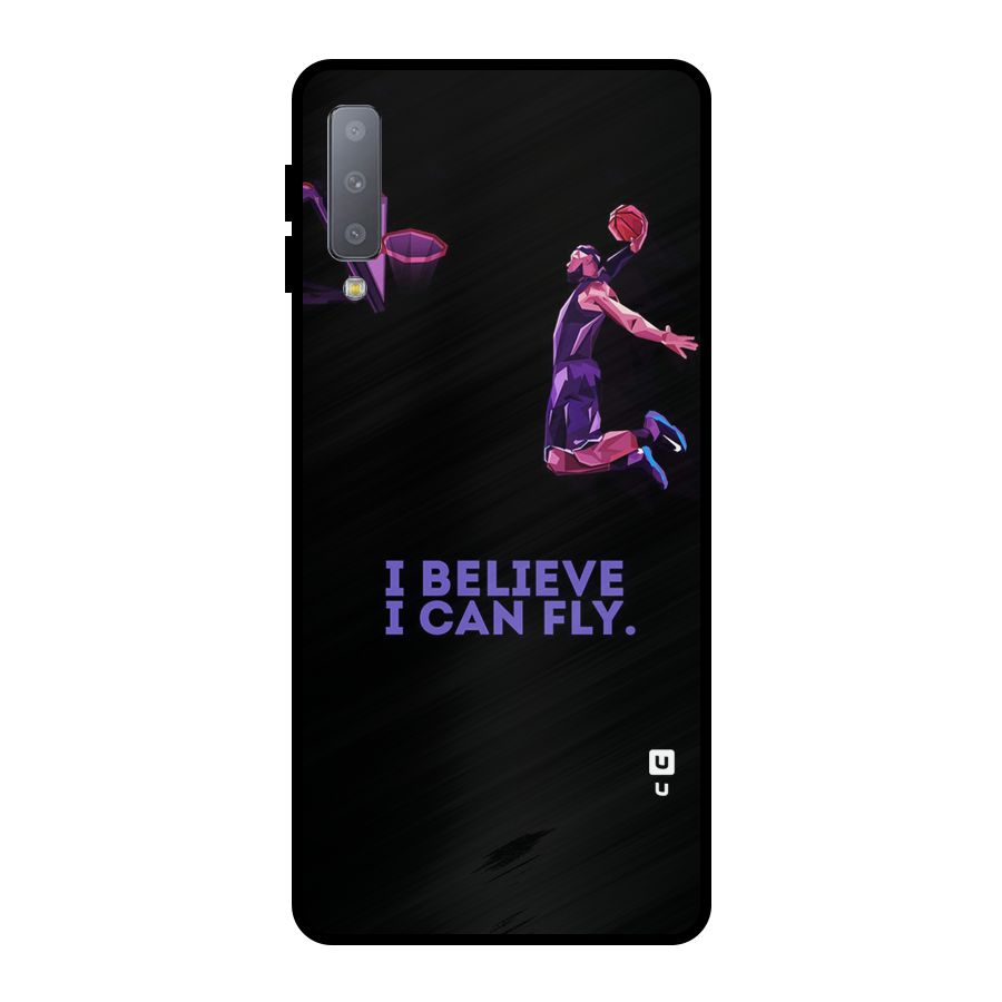 Believe And Fly Metal Back Case for Galaxy A7 (2018)