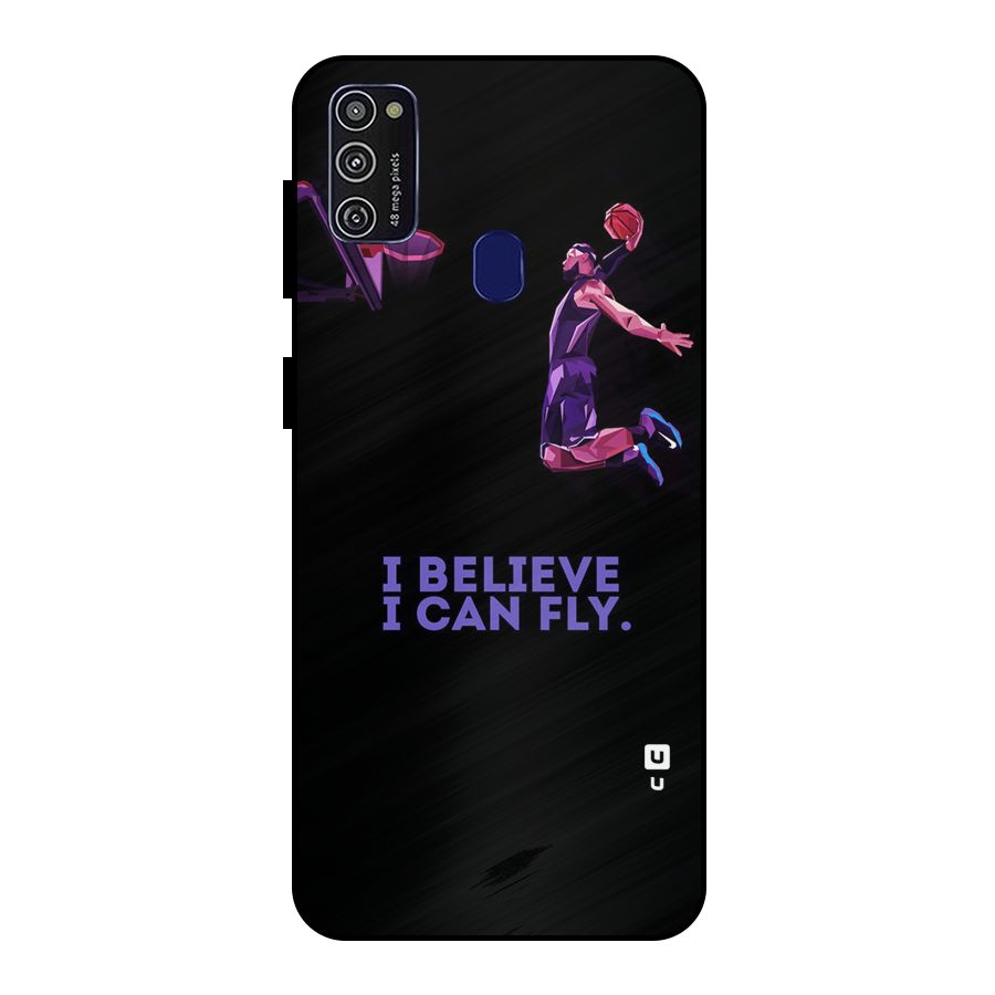 Believe And Fly Metal Back Case for Galaxy M21