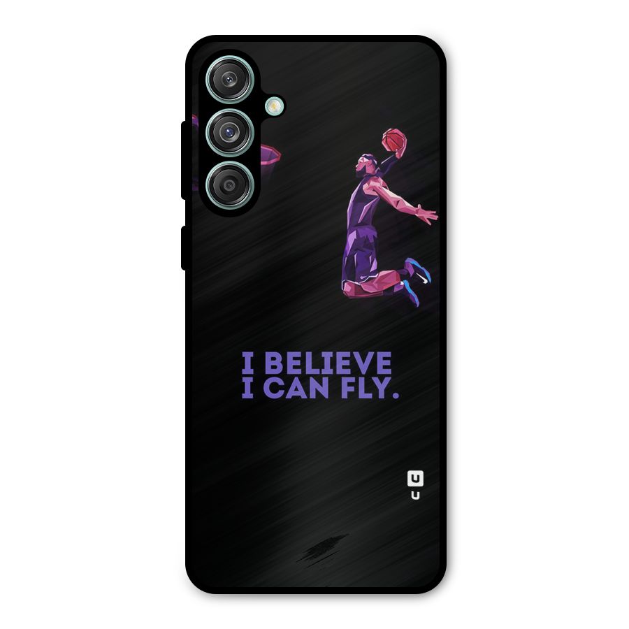 Believe And Fly Metal Back Case for Galaxy M55 5G