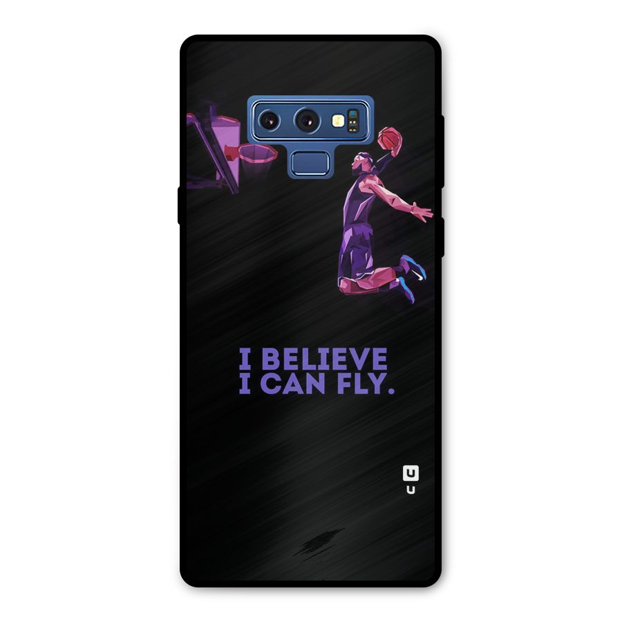 Believe And Fly Metal Back Case for Galaxy Note 9