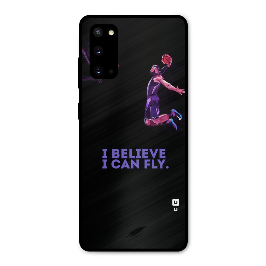 Believe And Fly Metal Back Case for Galaxy S20