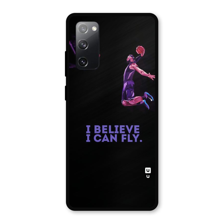 Believe And Fly Metal Back Case for Galaxy S20 FE